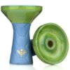 Bee Hookah Half Matt Blue -Light Green Orange