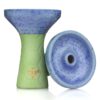 Bee Hookah Phunnel Green - Half Glazed Blue Dark Blue